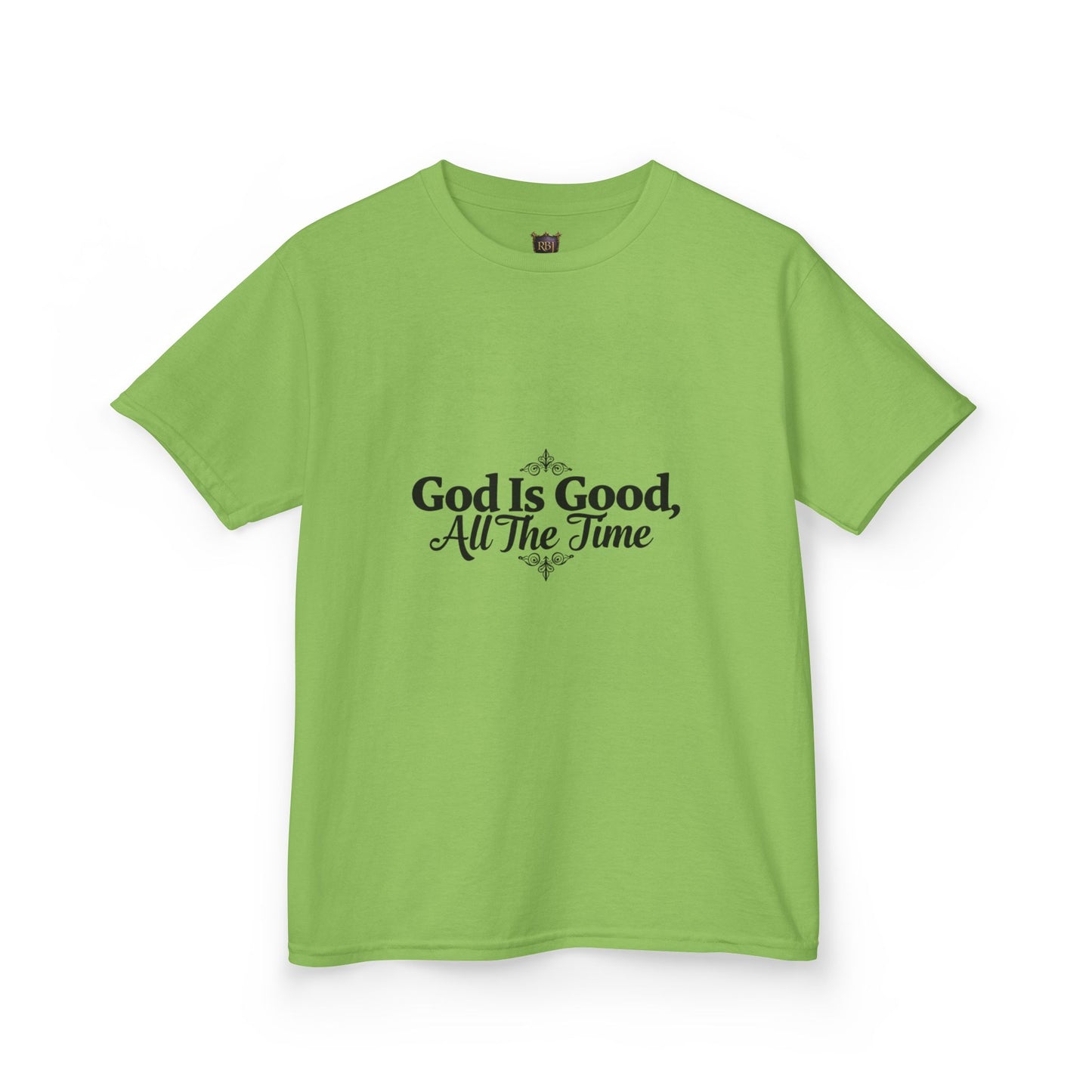 Kids Inspirational Tee - "God Is Good, All The Time"