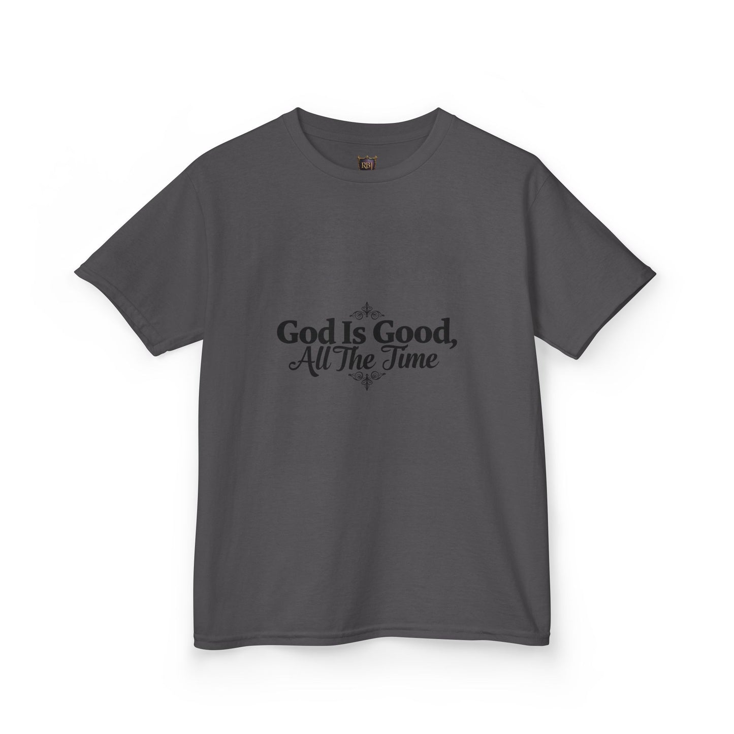Kids Inspirational Tee - "God Is Good, All The Time"