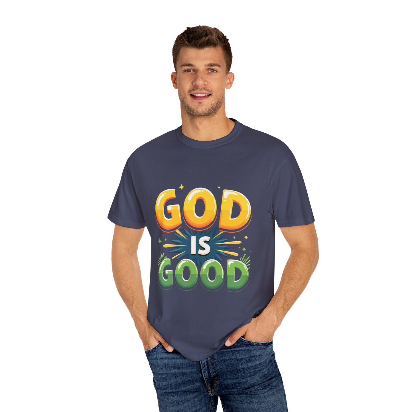God is Good Garment-Dyed T-shirt