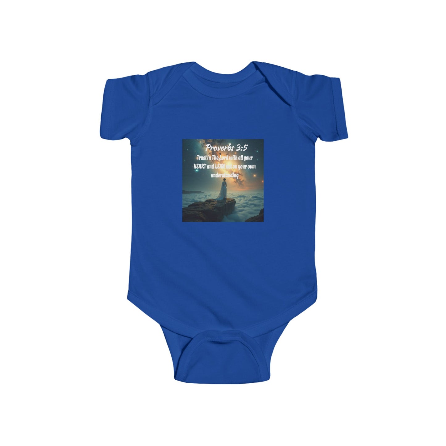 "Proverbs 3:5" Cute Inspirational Baby Bodysuit