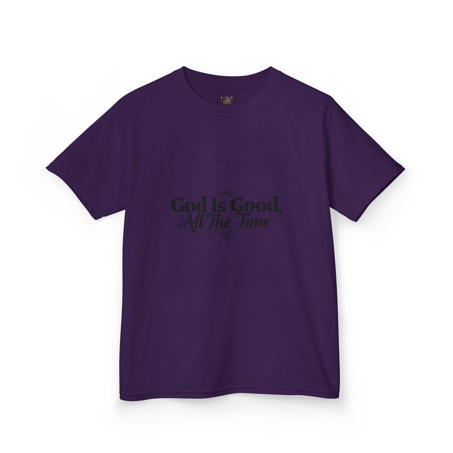 Kids Inspirational Tee - "God Is Good, All The Time"