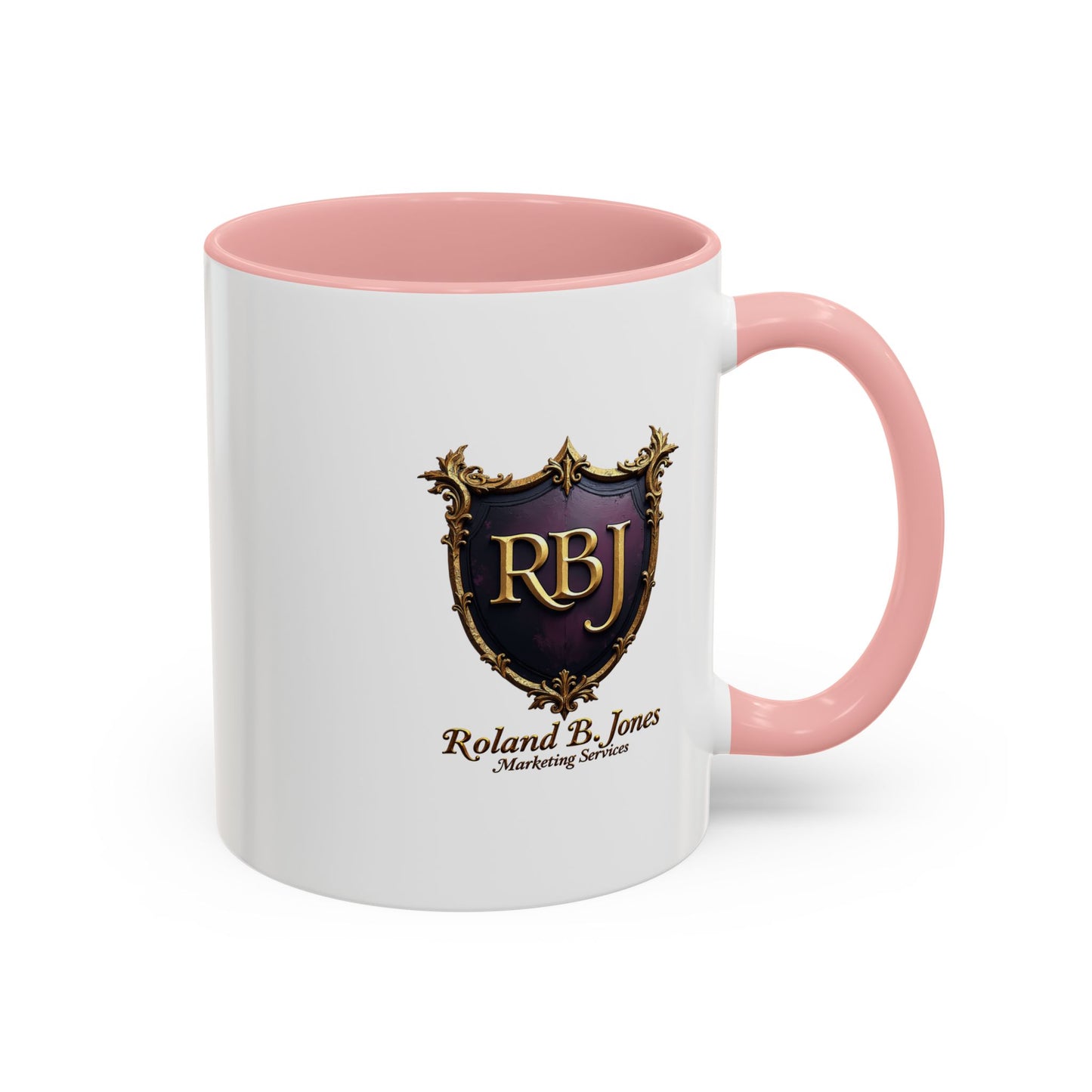 Personalized Accent Coffee Mug "Faith and Coffee"