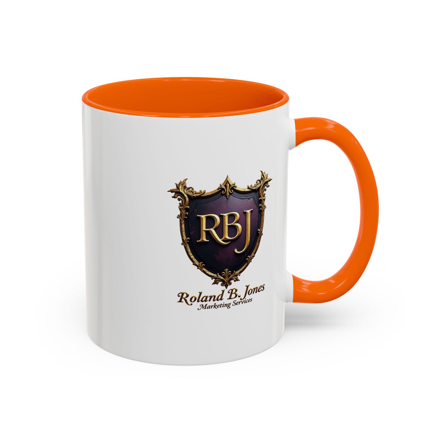 Personalized Accent Coffee Mug "Faith and Coffee"