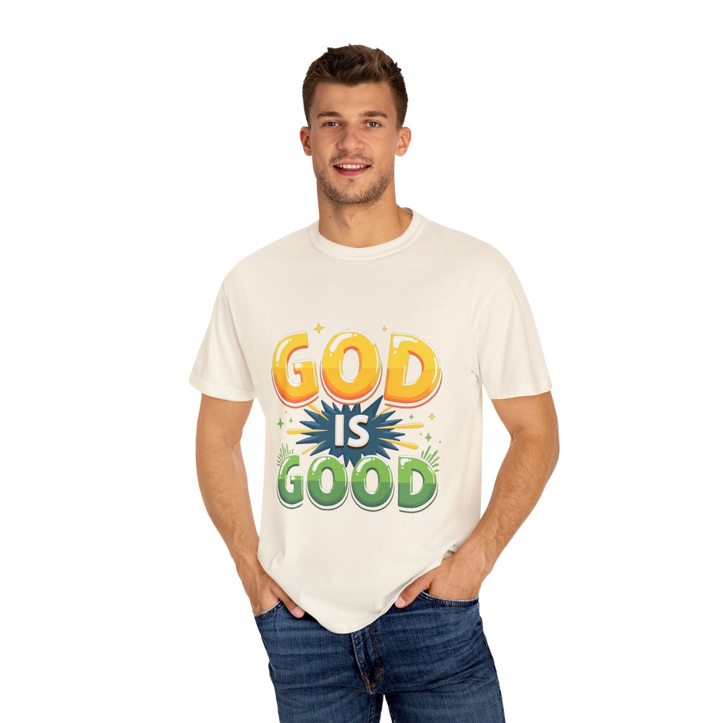 God is Good Garment-Dyed T-shirt