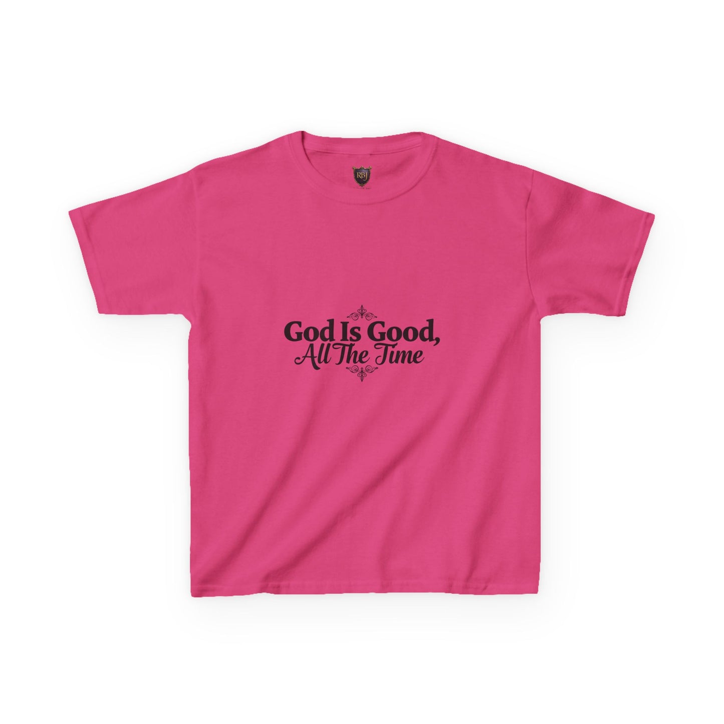 Kids Inspirational Tee - "God Is Good, All The Time"