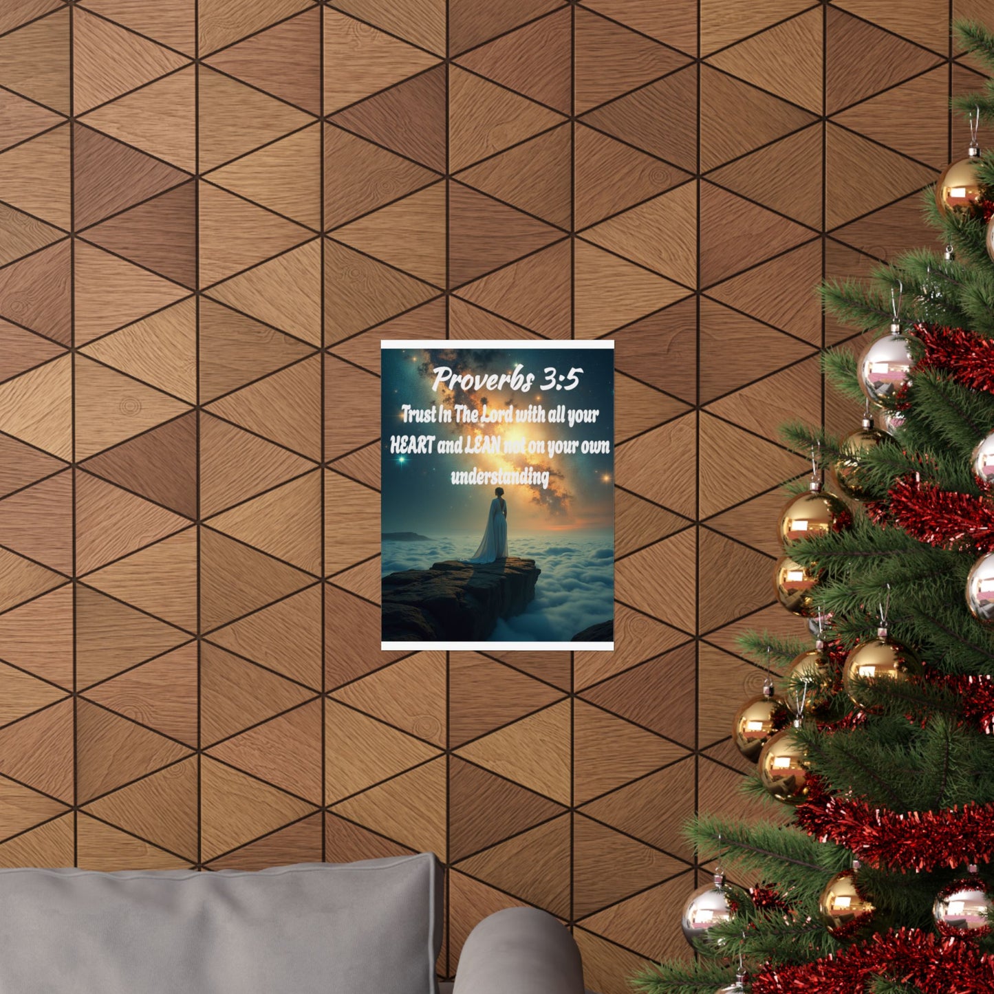 "Proverbs 3:5" Inspirational Matte Vertical Posters