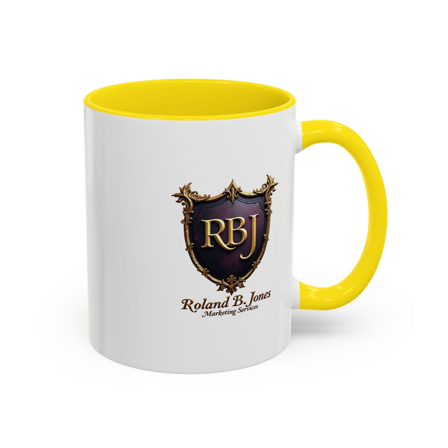 Personalized Accent Coffee Mug "Faith and Coffee"