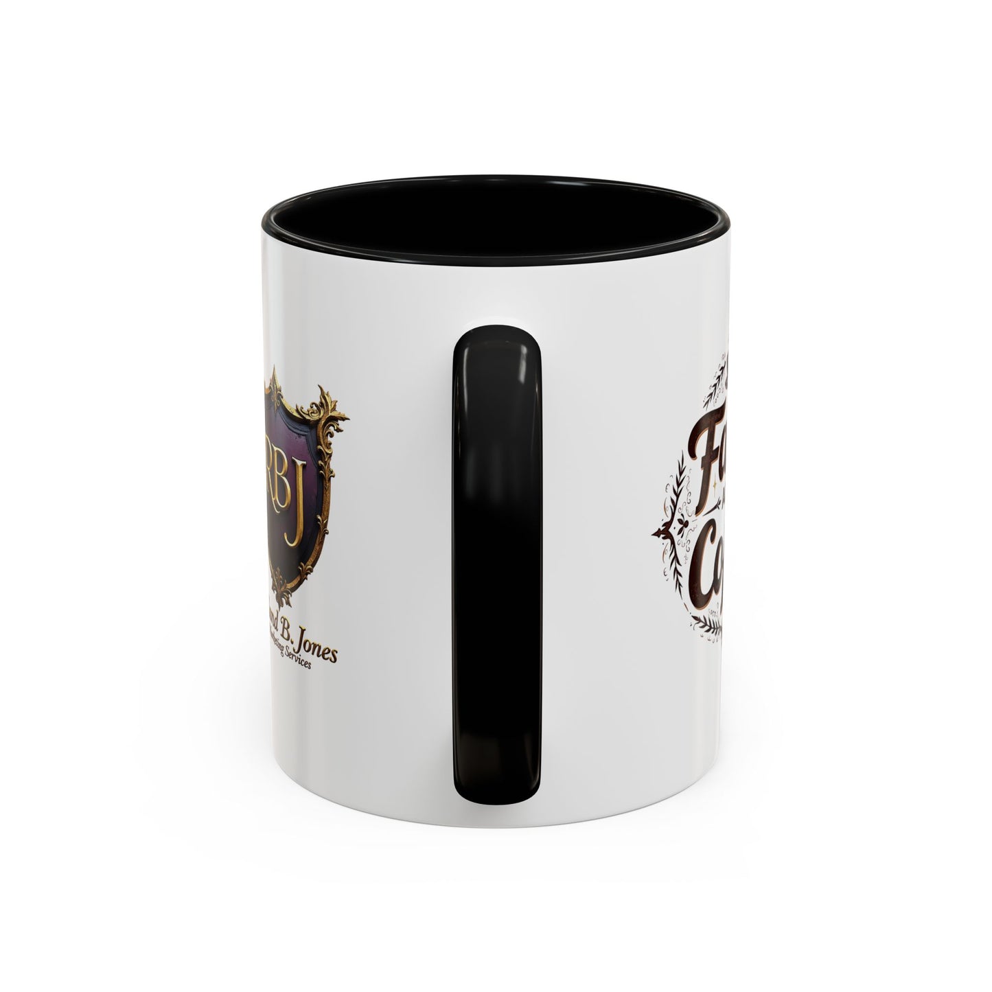Personalized Accent Coffee Mug "Faith and Coffee"