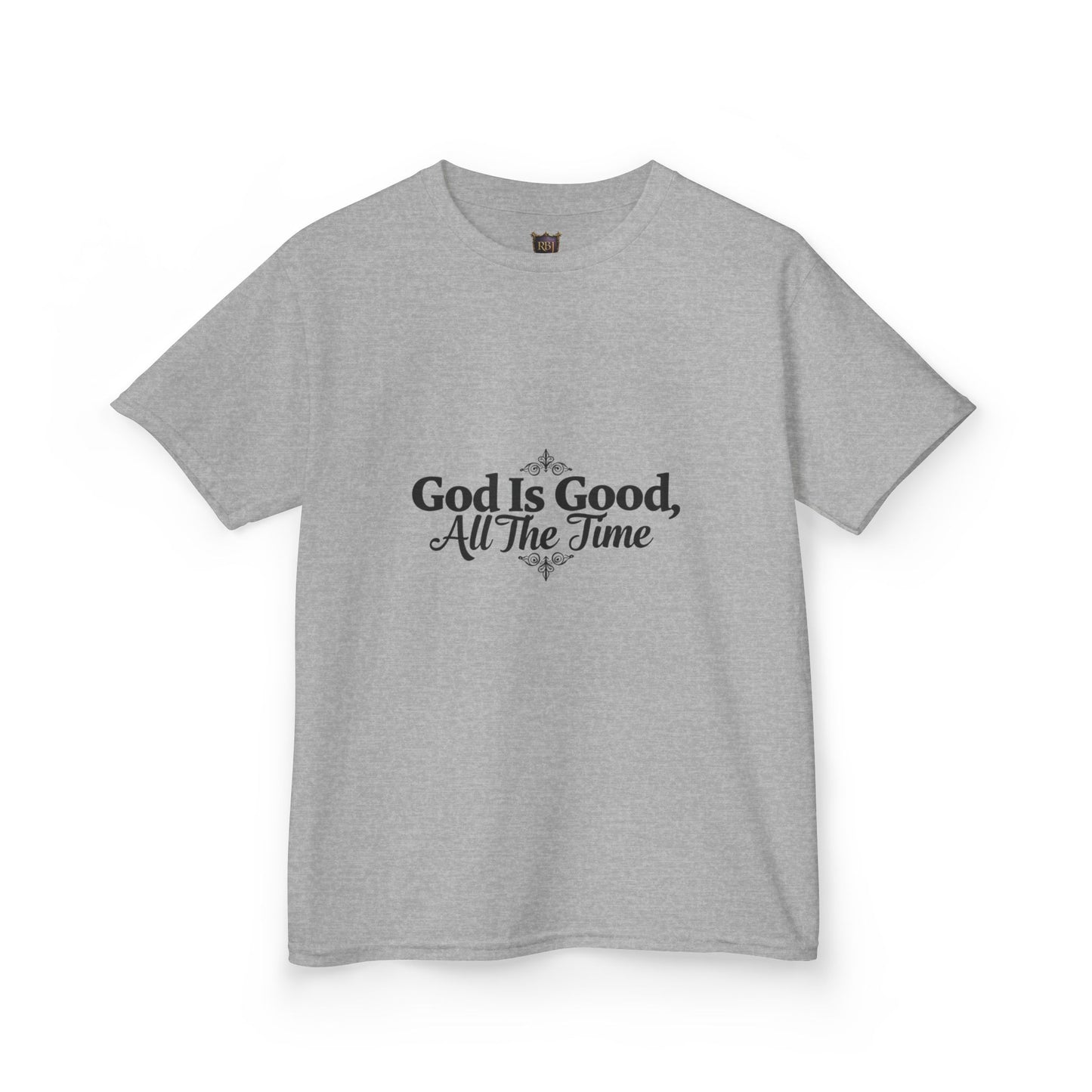 Kids Inspirational Tee - "God Is Good, All The Time"