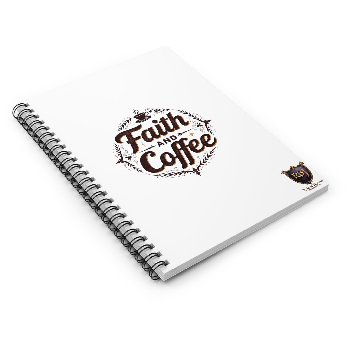 Faith and Coffee Spiral Notebook