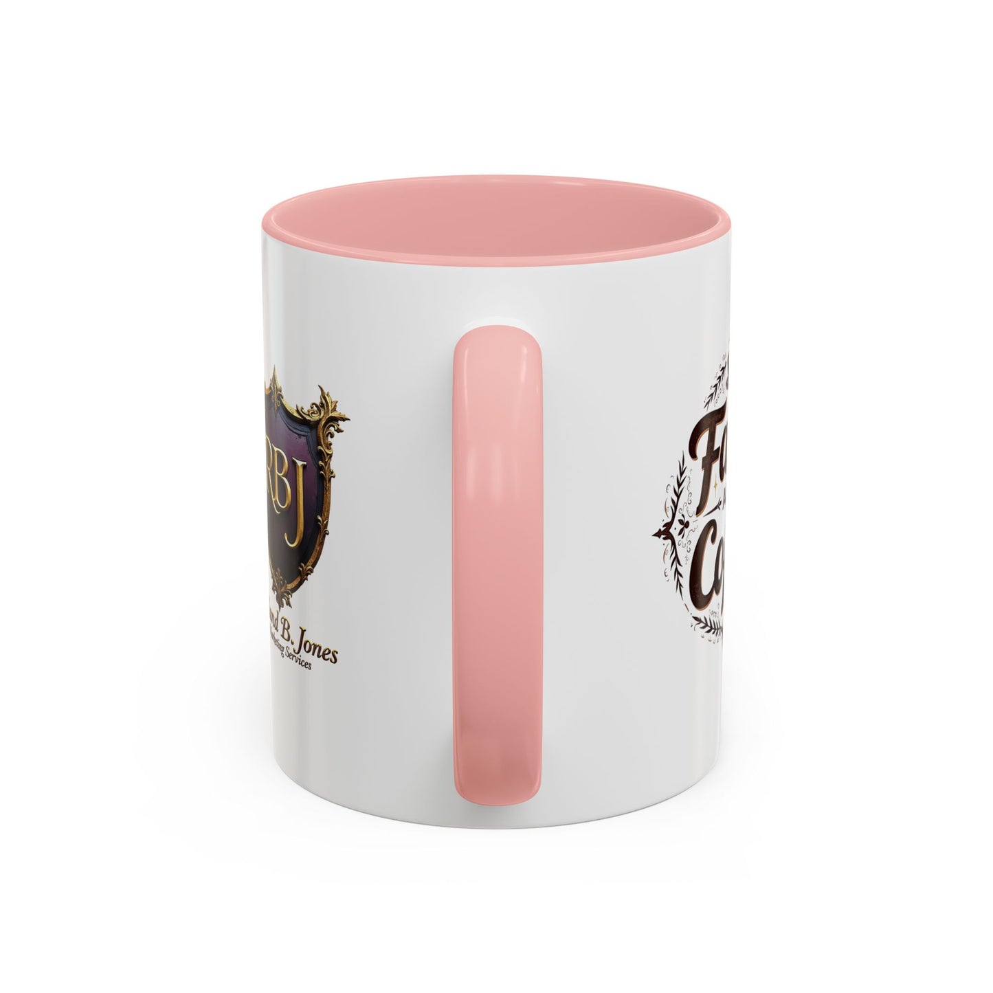 Personalized Accent Coffee Mug "Faith and Coffee"