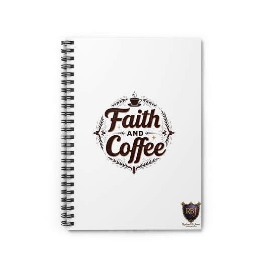 Faith and Coffee Spiral Notebook