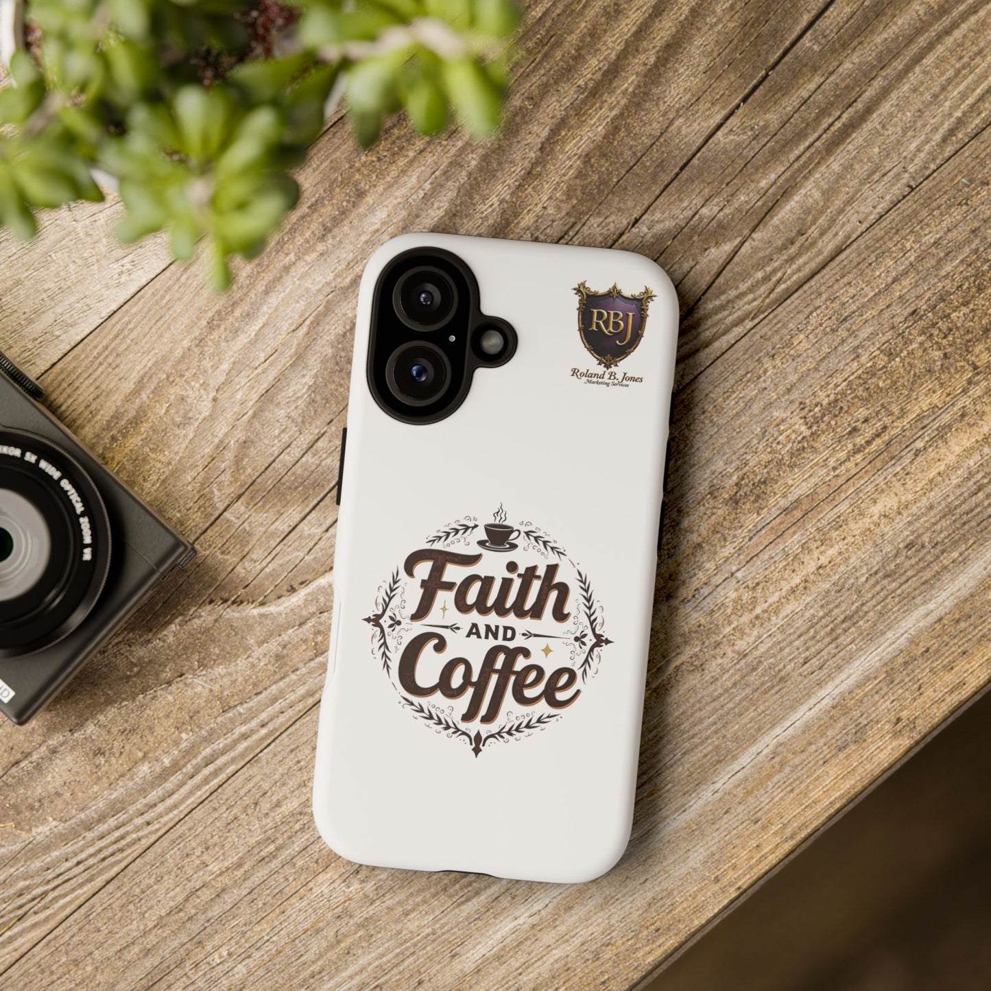 Faith and Coffee Phone Case