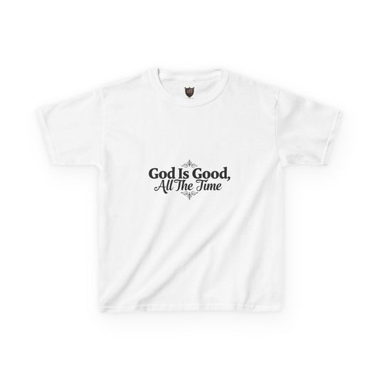 Kids Inspirational Tee - "God Is Good, All The Time"