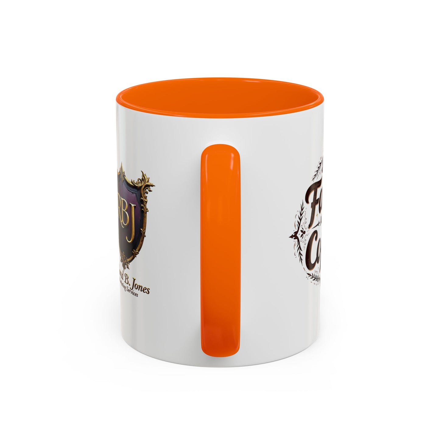 Personalized Accent Coffee Mug "Faith and Coffee"