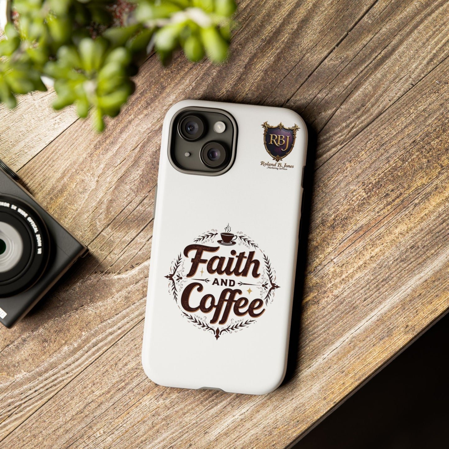 Faith and Coffee Phone Case