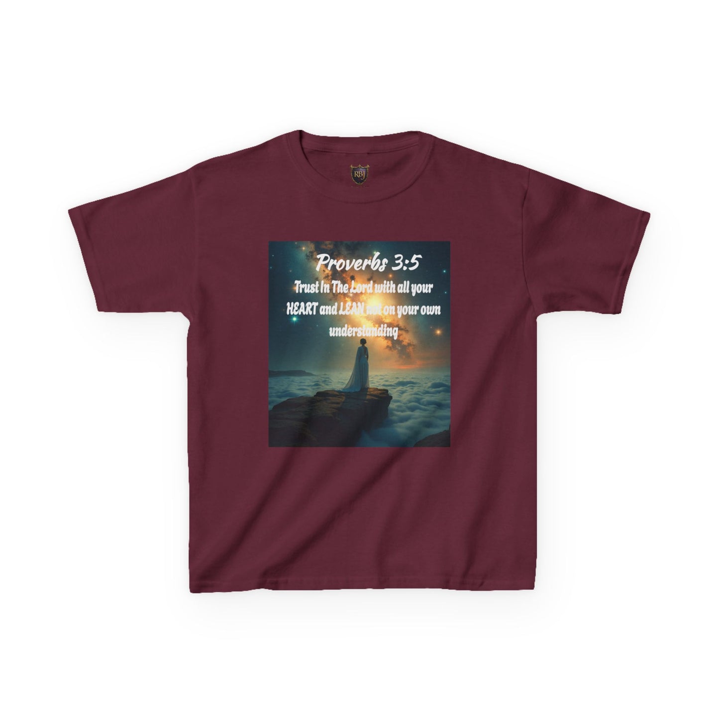 "Proverbs 3:5" Inspirational Kids Tee