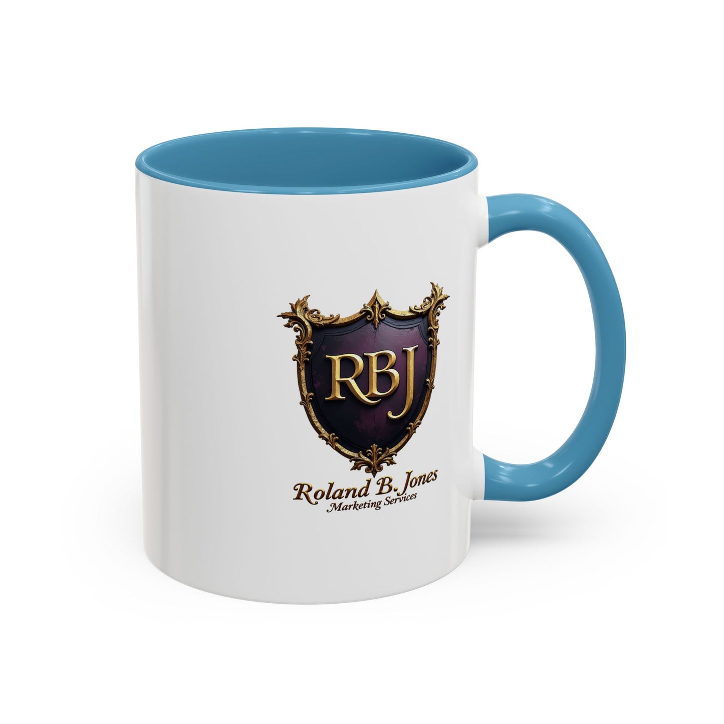 Personalized Accent Coffee Mug "Faith and Coffee"