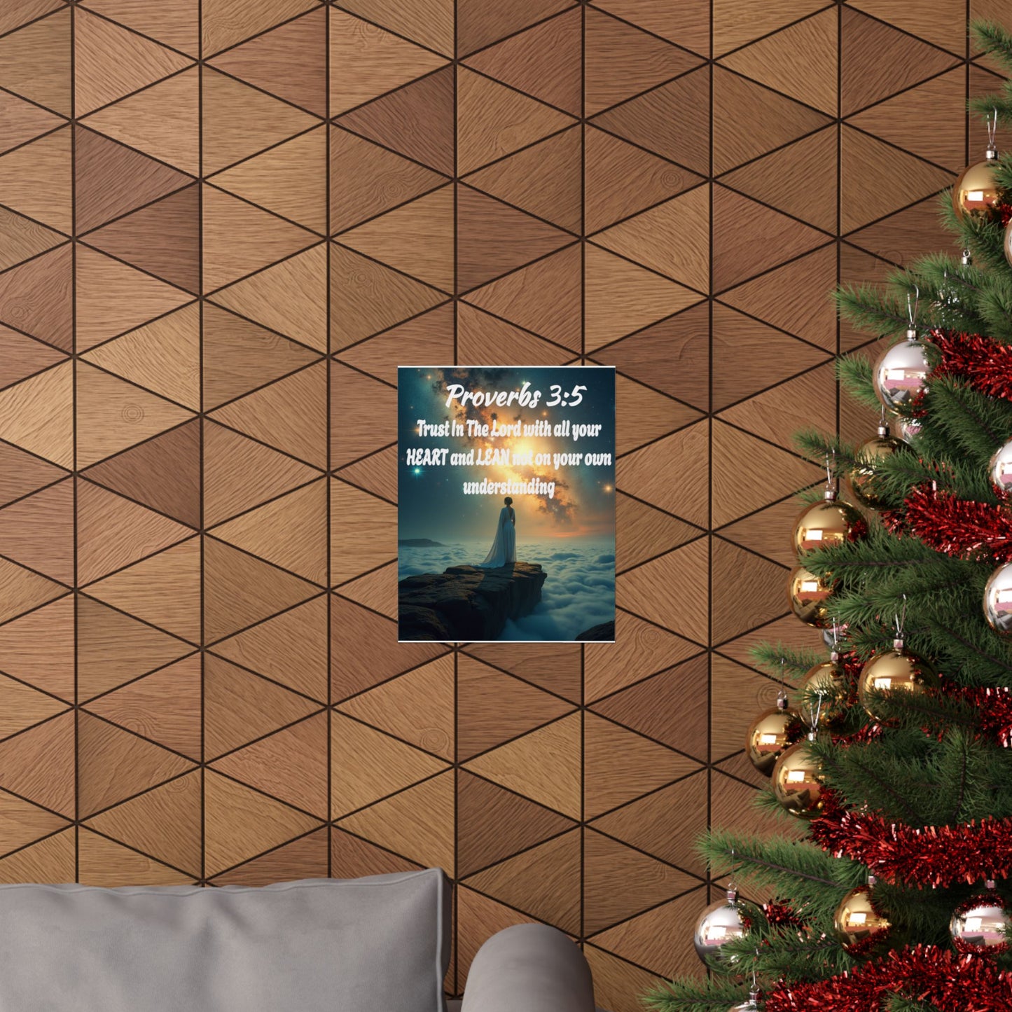 "Proverbs 3:5" Inspirational Matte Vertical Posters