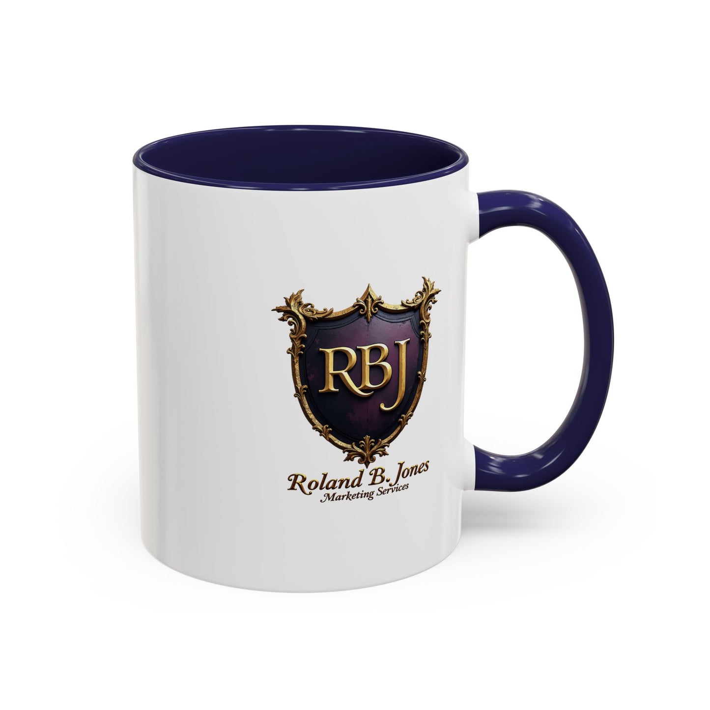 Personalized Accent Coffee Mug "Faith and Coffee"