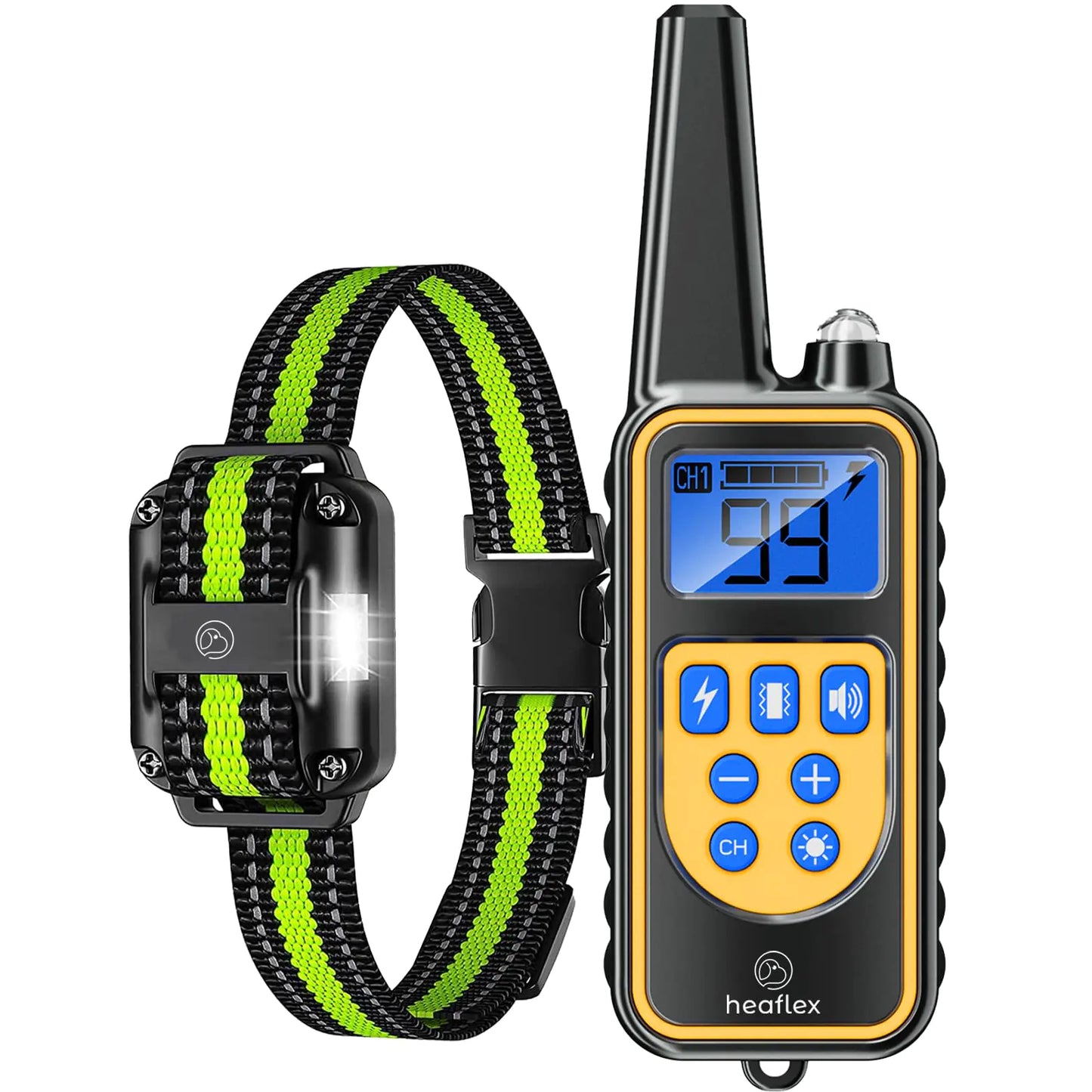 Heaflex Electric Dog Training Collar with Remote 1640FT E-Shock Safe Training Modes Rechargeable IP67 Waterproof