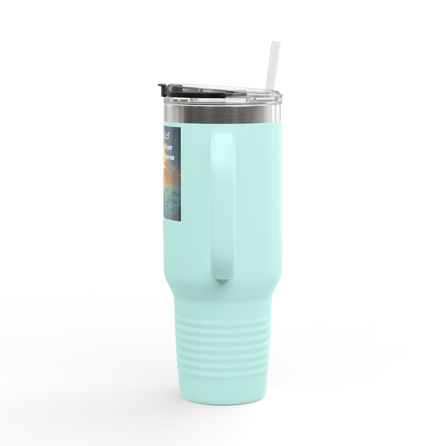 "Proverbs 3:5" Inspirational Insulated Travel Mug | 40oz