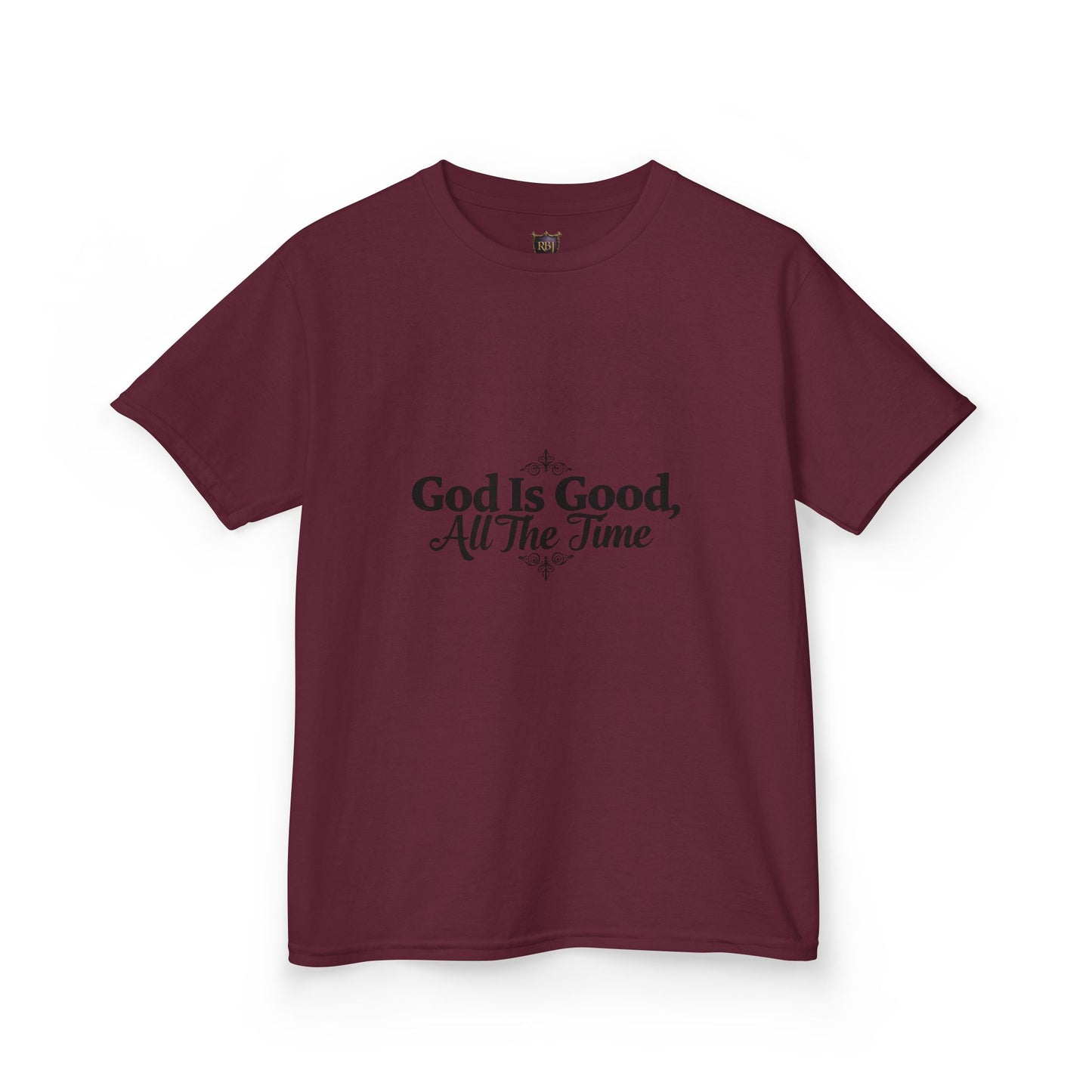 Kids Inspirational Tee - "God Is Good, All The Time"