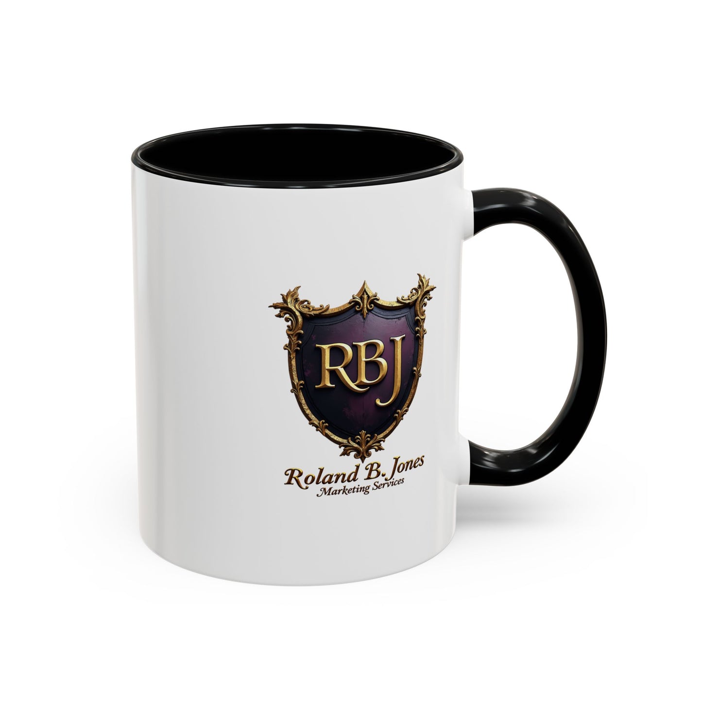 Personalized Accent Coffee Mug "Faith and Coffee"