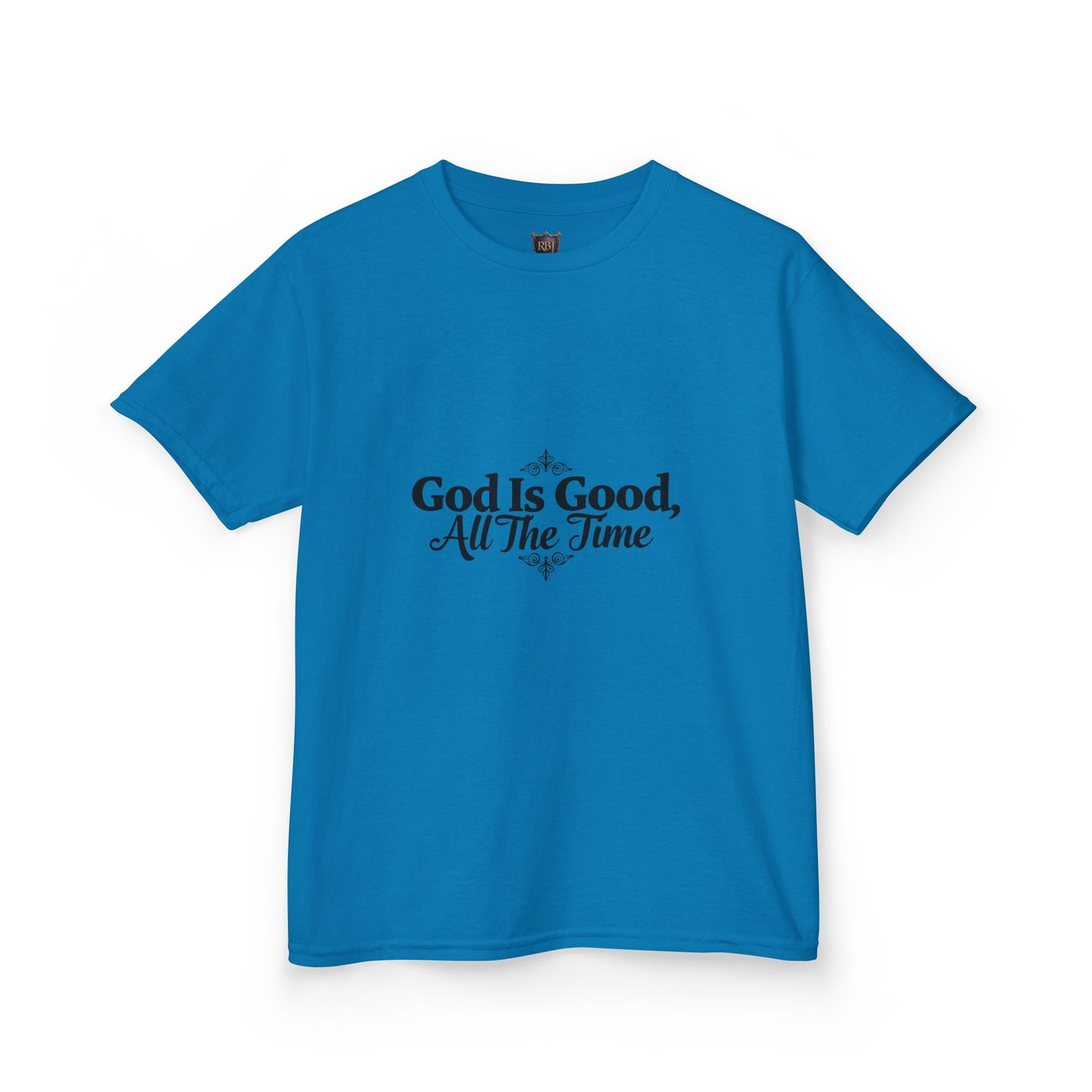 Kids Inspirational Tee - "God Is Good, All The Time"