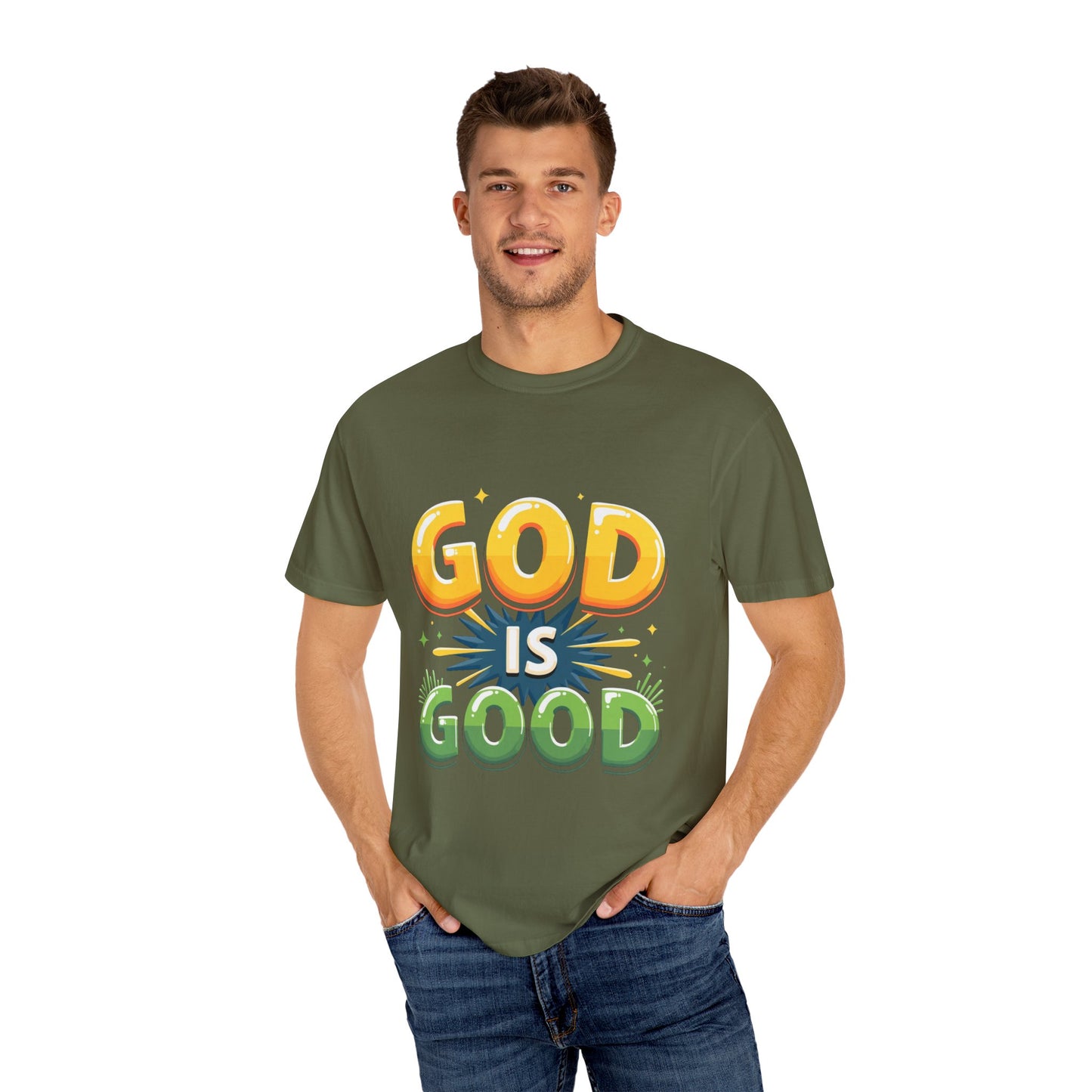 God is Good Garment-Dyed T-shirt