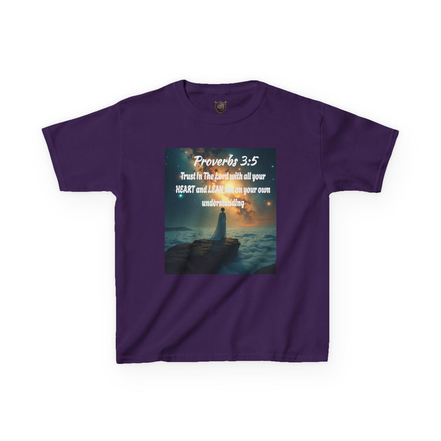 "Proverbs 3:5" Inspirational Kids Tee