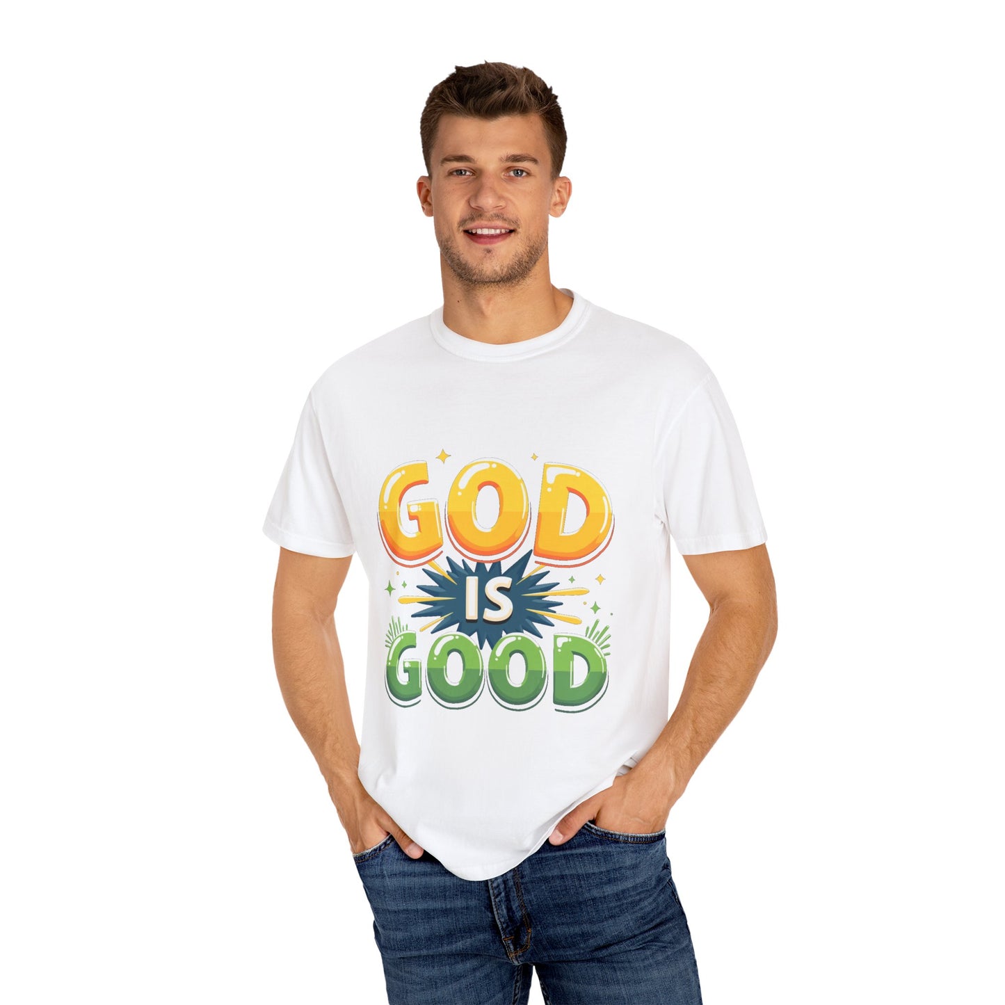 God is Good Garment-Dyed T-shirt