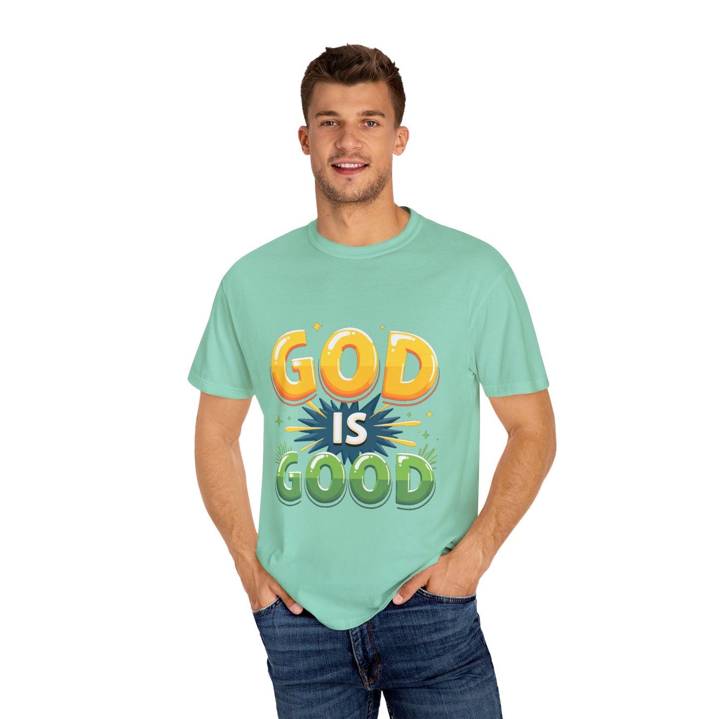 God is Good Garment-Dyed T-shirt