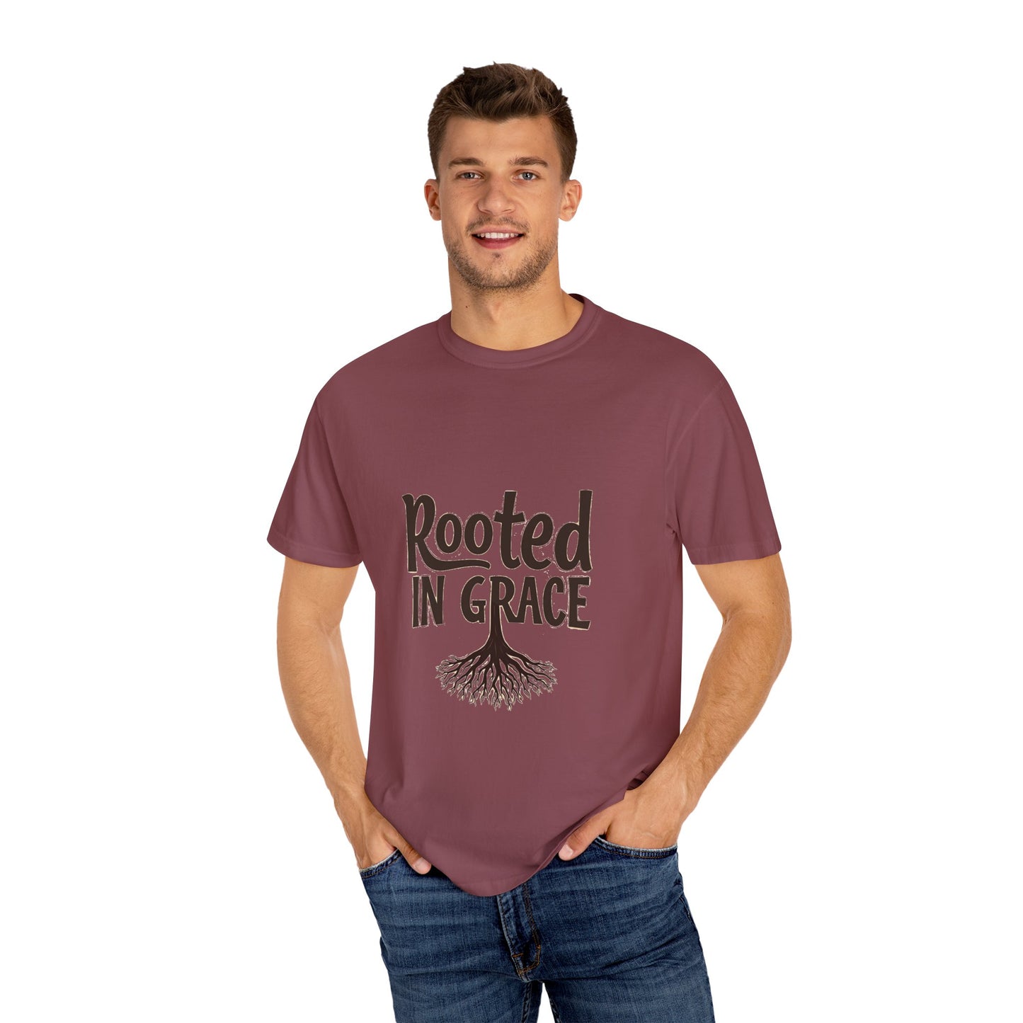 Rooted in Grace Unisex Garment-Dyed T-Shirt