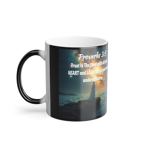 "Proverbs 3:5" Inspirational Color Changing Mug